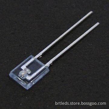 Rectangle-shape Infrared LED with 940Nm Wavelength with Plastic Side, Looking Packing Water Clear